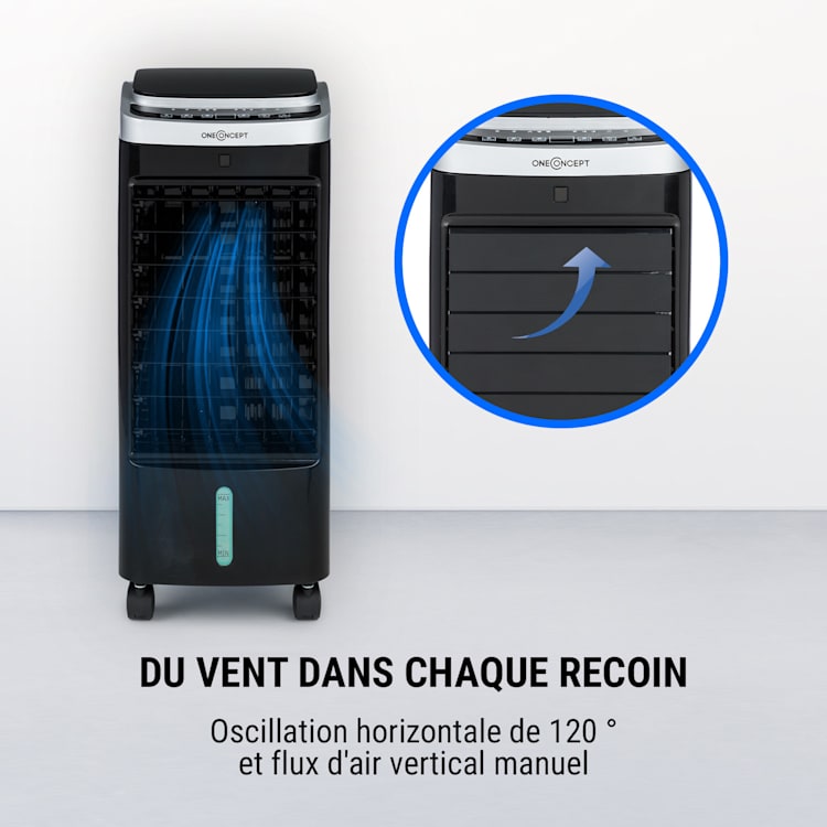 Freshboxx Pro rafraîchisseur d'air 3-en-1 65W 966m³ / h 3 vitesses noir Noir