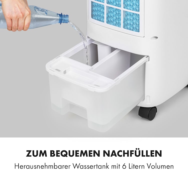 Sonnendeck 3-in-1 Luftkühler 888 m³/h 45 W 6 Ltr mobil Fernbedienung