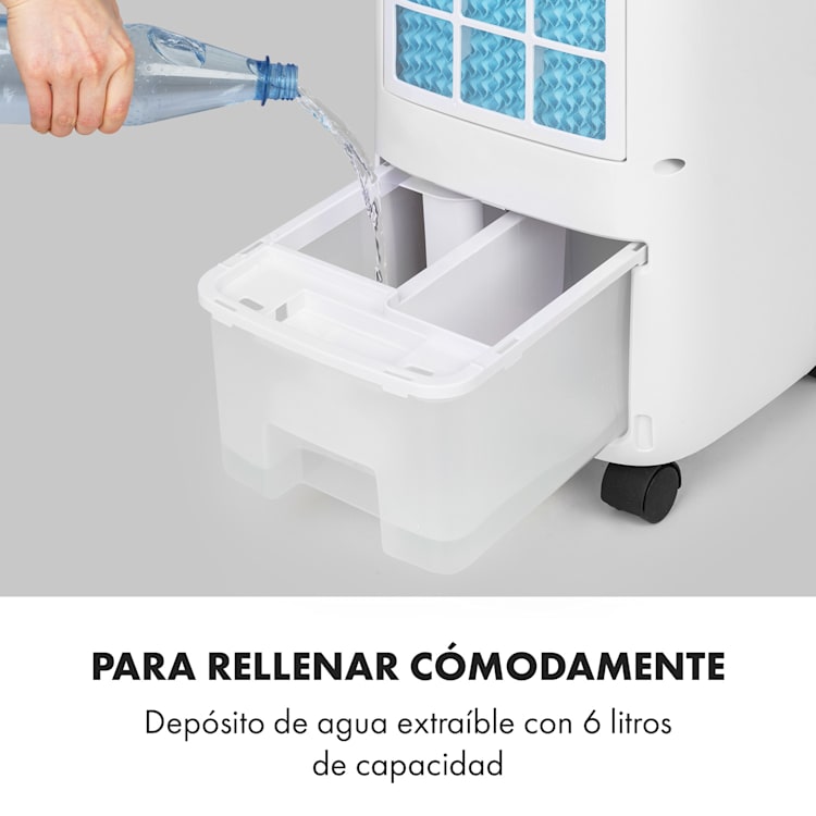 Sonnendeck Climatizador evaporativo 3-en-1 temporizador de 8h 45W mando a distancia color blanco