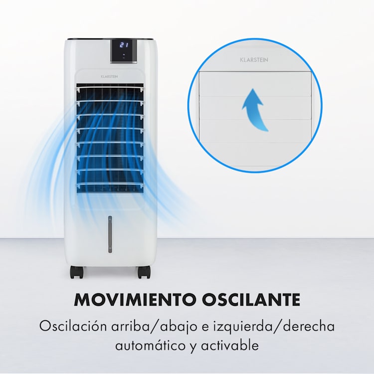 Sonnendeck Climatizador evaporativo 3-en-1 temporizador de 8h 45W mando a distancia color blanco