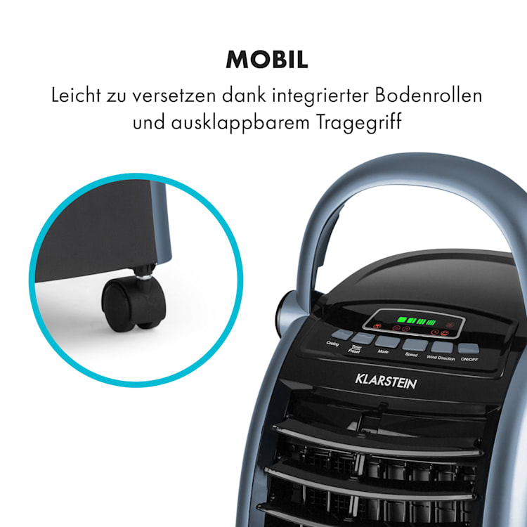 Maxfresh Ocean Ventilator Luftkühler 6L 65W Fernbedienung 2x Eispack Ocean | Schwarz