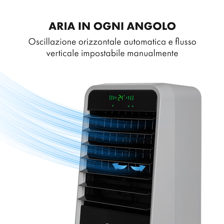 Townhouse Ventilatore Raffreddatore 7L 110W Telecomando Siberini grigio chiaro Grigio Chiaro