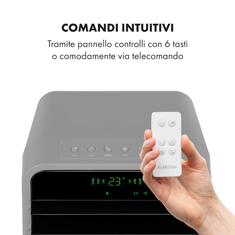 Townhouse Ventilatore Raffreddatore 7L 110W Telecomando Siberini grigio chiaro Grigio Chiaro
