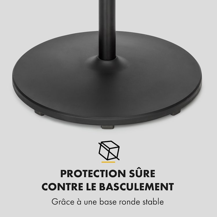 Windflower ventilateur sur pied 5 pales (15"/ 38,5 cm) 3090 m³/h noir Noir