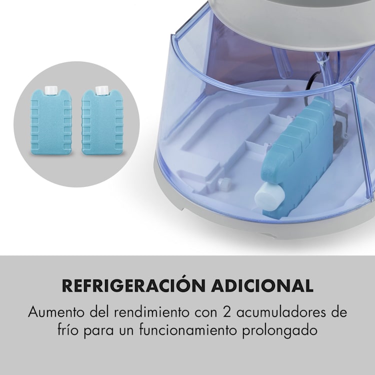 Skyscraper Ice enfriador de aire 4 en 1 ventilador 210 m³/h 30 W oscilación mando a distancia móvil Gris