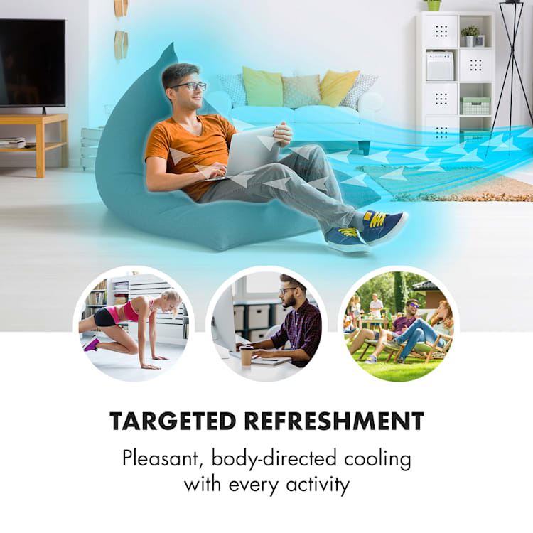 Skyscraper Ice 4-in-1 Air Cooler Fan 210 m³/h 30 W oscillation mobile remote control Grey