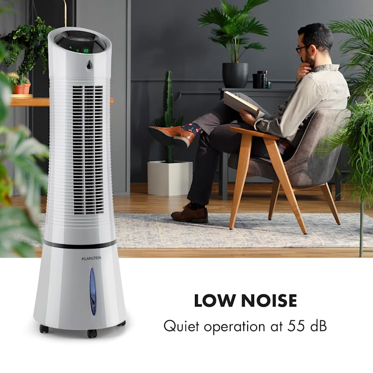 Skyscraper Ice 4-in-1 Air Cooler Fan 210 m³/h 30 W oscillation mobile remote control Grey