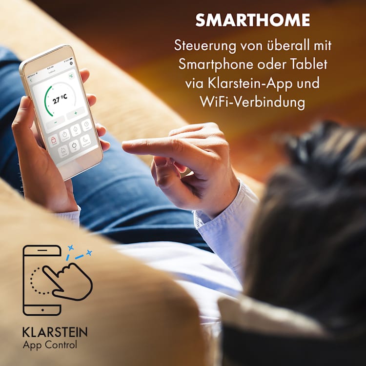 Iceblock Ecosmart 9 Klimaanlage 3-in-1 9000 BTU App Steuerung Fernbedienung 9.000 BTU | Weiß