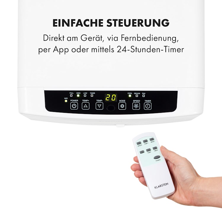 Iceblock Ecosmart 9 Klimaanlage 3-in-1 9000 BTU App Steuerung Fernbedienung 9.000 BTU | Weiß