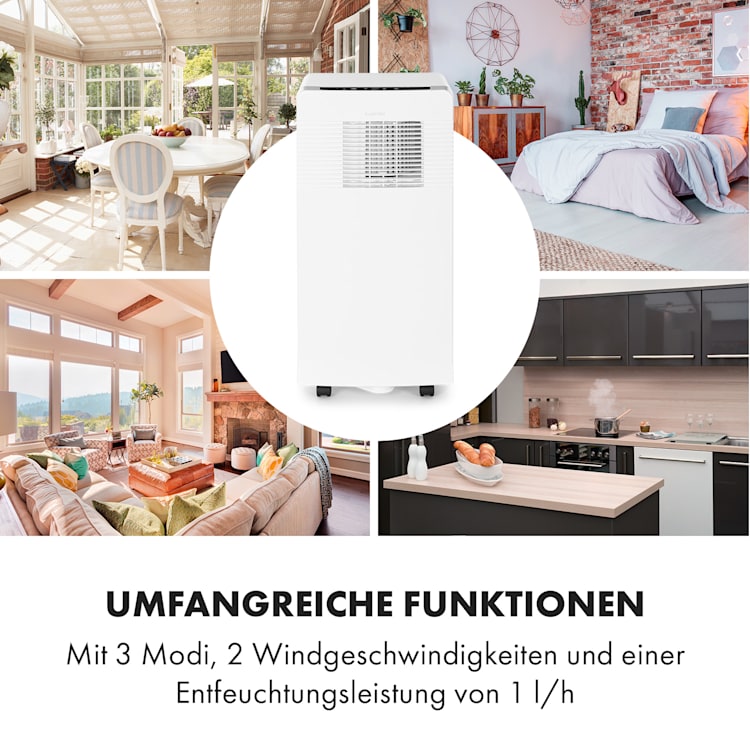 Iceblock Ecosmart 9 Klimaanlage 3-in-1 9000 BTU App Steuerung Fernbedienung 9.000 BTU | Weiß