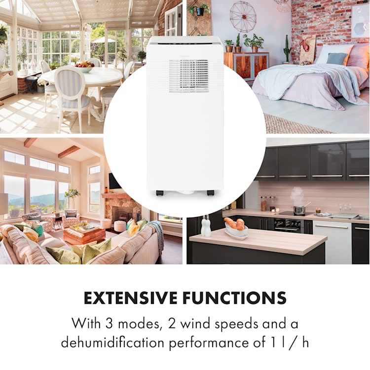 Iceblock Ecosmart 9, mobilná klimatizácia, 3 v 1, 9000 BTU, ovládanie cez aplikáciu, biela 9.000 BTU | Biela