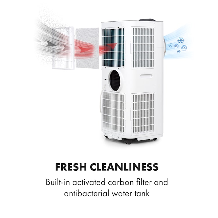 Kraftwerk Smart 12K, aer condiționat portabil, 3 în 1, 12.000 BTU, control prin aplicație, albă 12.000 BTU | Alb