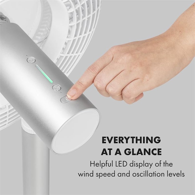 Whisperwind Standventilator 12" (30,5 cm) 9-Blatt max. 30W weiß Mit Kabel
