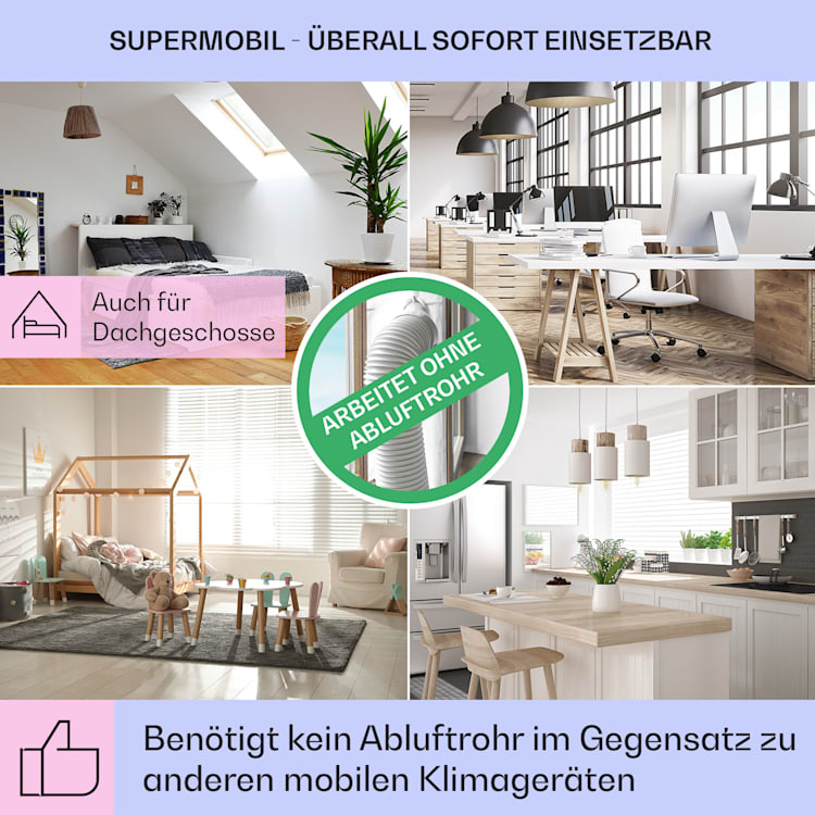 Coldplayer 4-in-1 Luftkühler Ventilator Luftbefeuchter Luftreiniger 384 m³/h | 68 Watt | Tank: 10 Liter | 4 Windstärken | Ionisator | Timer | Fernbedienung | mobil Weiß