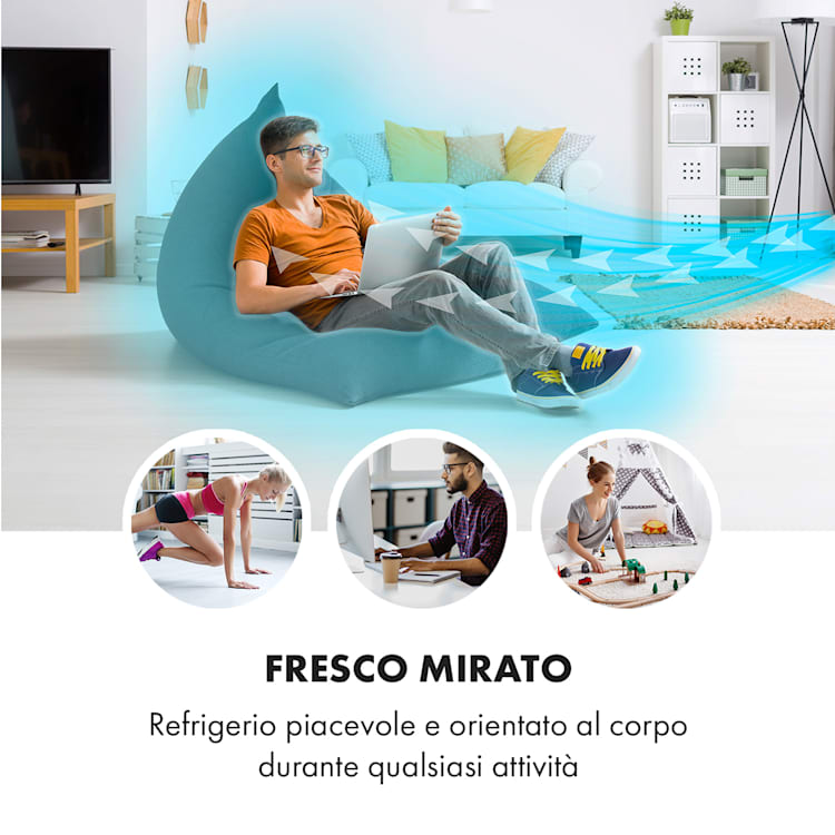 Coldplayer Raffrescatore Evaporativo 4in1 68W 384m³/h 4 Velocità bianco