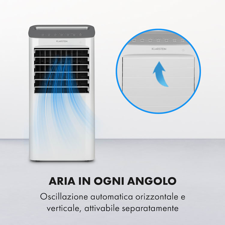 Coldplayer Raffrescatore Evaporativo 4in1 68W 384m³/h 4 Velocità bianco