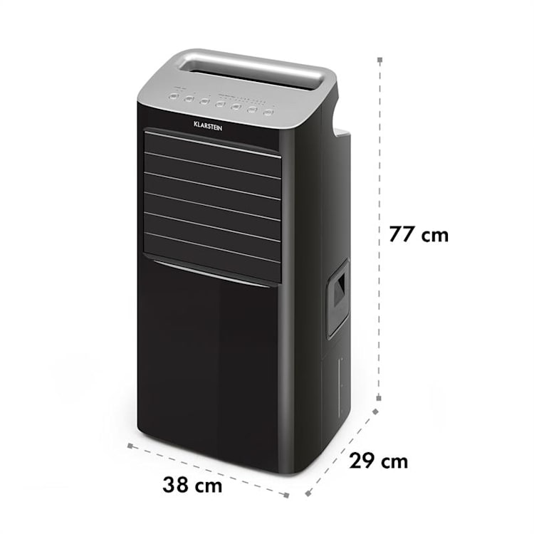 Coldplayer 4-in-1 Luftkühler Ventilator Luftbefeuchter Luftreiniger 384 m³/h | 68 Watt | Tank: 10 Liter | 4 Windstärken | Ionisator | Timer | Fernbedienung | mobil Schwarz