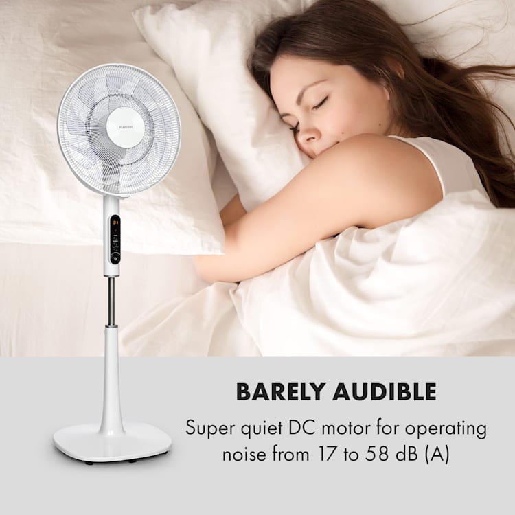 Sommerwind, álló ventilátor,16", 35W, DC-motor, 5544m³/óra, légáramlás, fehér Fehér