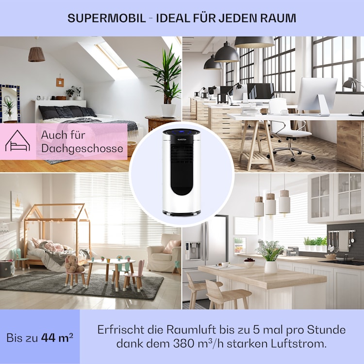 Metrobreeze Miami Mobile Klimaanlage 9000BTU/2,6 kW 950W weiß Weiß