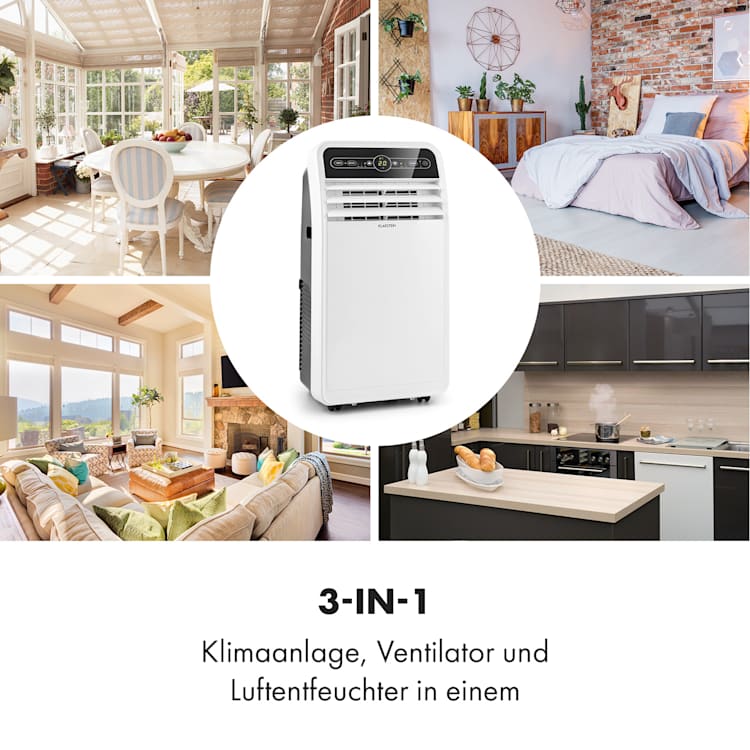 Metrobreeze New York 7k mobile Klimaanlage 2,05kW 7000BTU EEC A Fernbedienung 7.000 BTU | Weiß