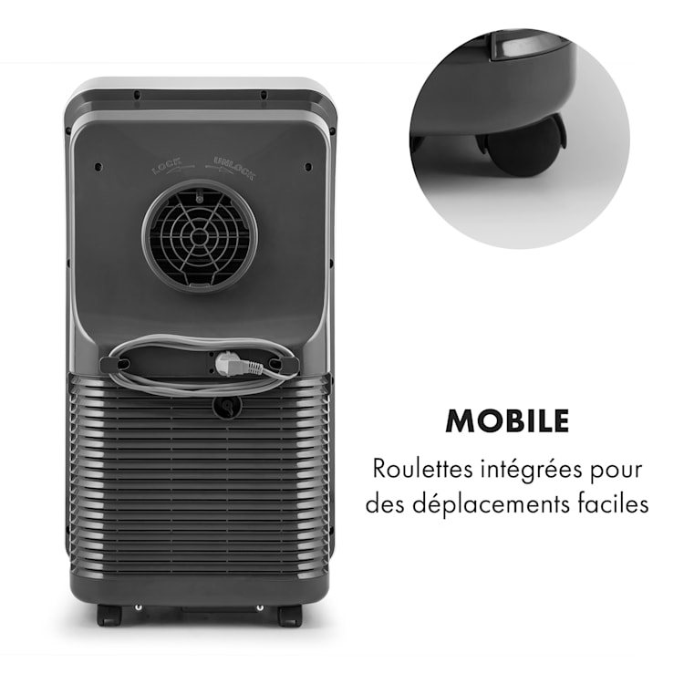 Metrobreeze New York 7k climatiseur mobile 2,05 kW 7000 BTU CEE A télécommande 7.000 BTU | Blanc