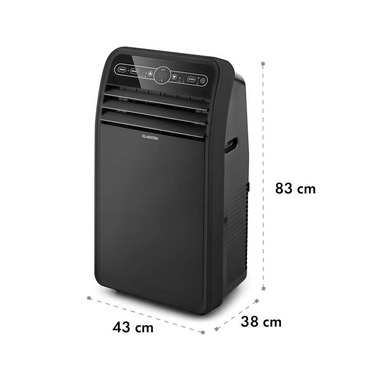 Metrobreeze New York 7k climatiseur mobile 2,05 kW 7000 BTU CEE A télécommande 7.000 BTU | Noir