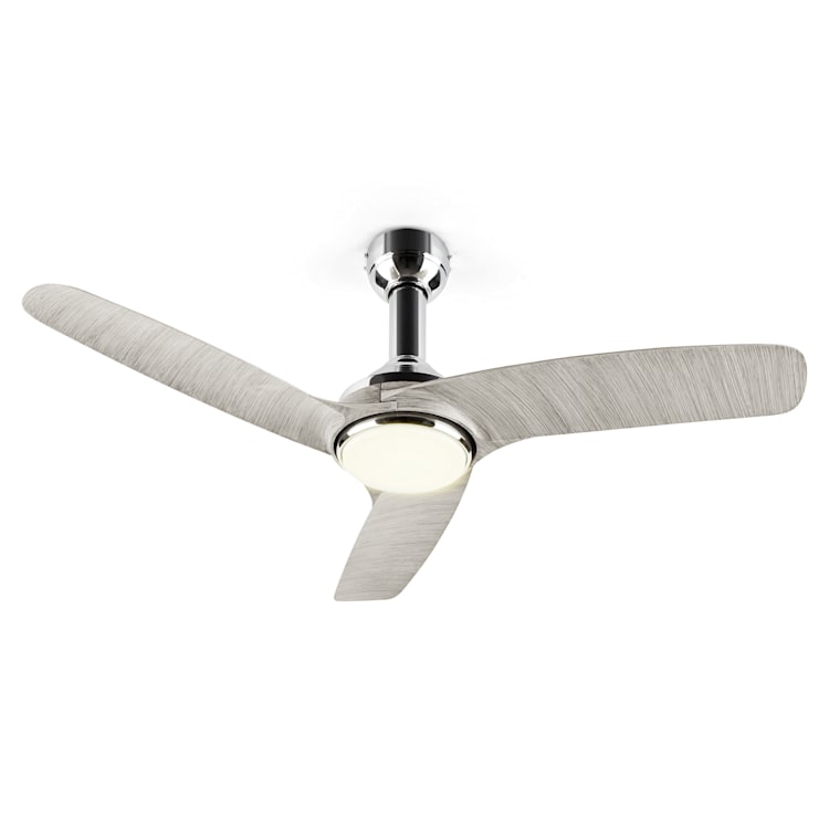Silent Service, stropni ventilator, Ø: 128 cm, moč: 25 W, siva Finish: light wood