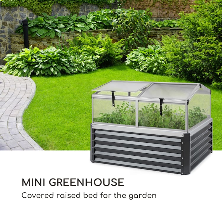 High Grow Advanced verhoogde plantenbak met dak 120x95x100cm staal antraciet