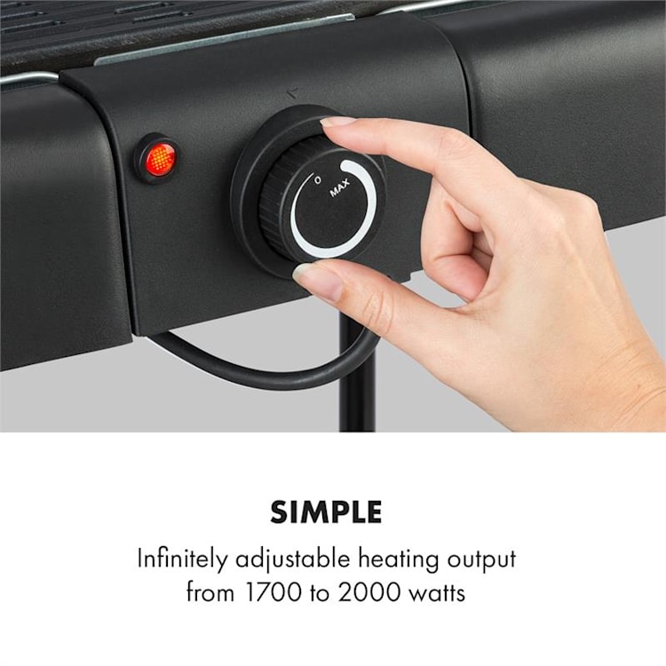 Dr. Beef Pro Barbecue grill électrique 2000W surface anti-adhérente