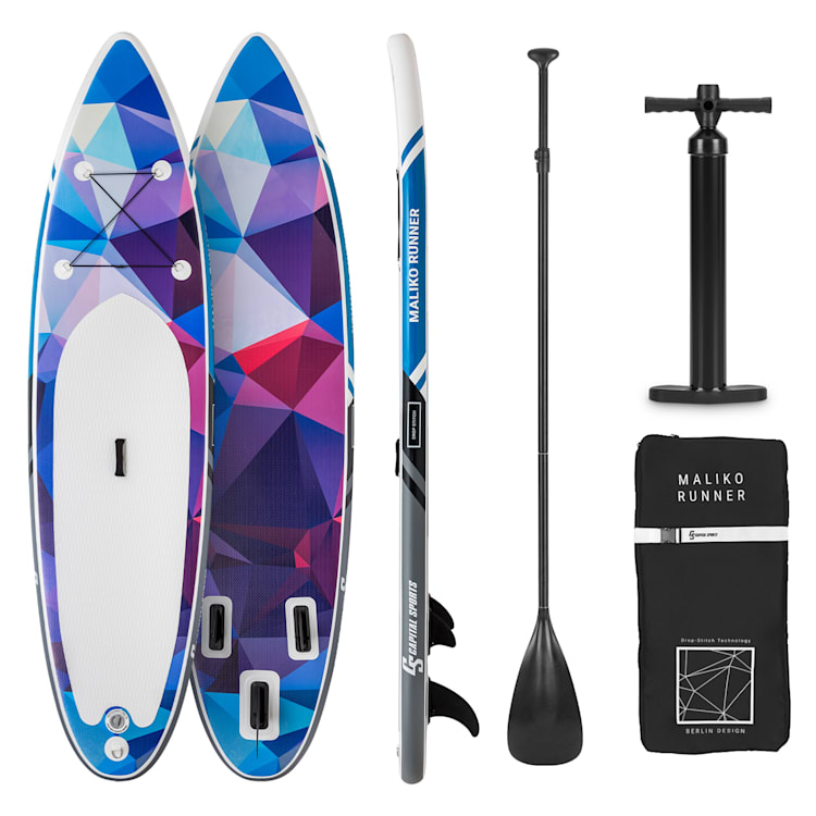 Maliko Runner, SUP Board gonflabil, set SUP-board, albastru / roșu Albastru / Roșu