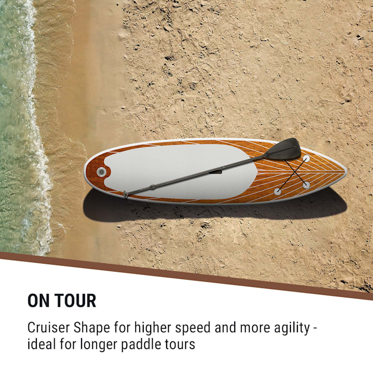 Cruiser Downwind M, paddleboard na napuhavanje, set, 330 x 10 x 77, narančasta