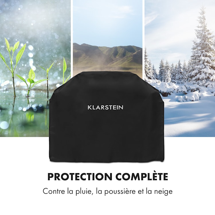 Tomahawk housse de protection contre les intempéries, toile canevas 600D, 30/70% PE/PVC, noire