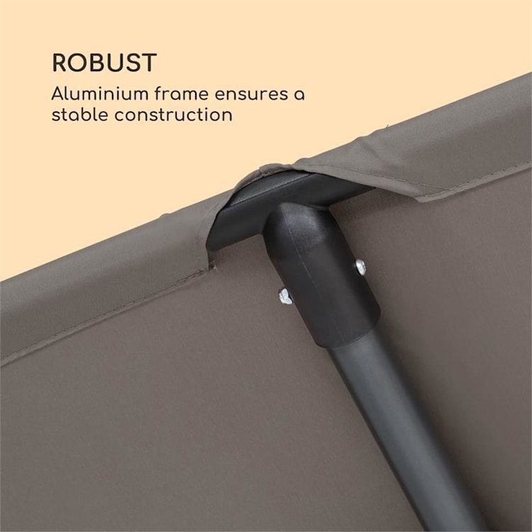 Flex-Shade XL ombrellone 150 x 210 cm poliestere UV 50 grigio scuro 150 x 210 cm | Grigio cenere