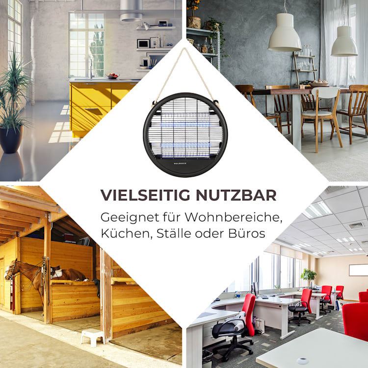 Skyfall RD Insektenvernichter 3,5W 150m² LEDs Auffangschale Kordel schwarz