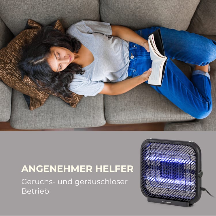 Skyfall SQ Insektenvernichter 16W 50m² UV-Lampen Auffangschale Kette schwarz