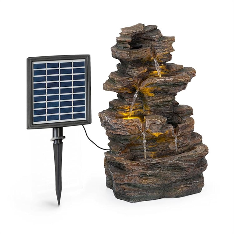 Messina Fontaine solaire en cascade batterie 4 niveaux 200 l/h 2,8 W