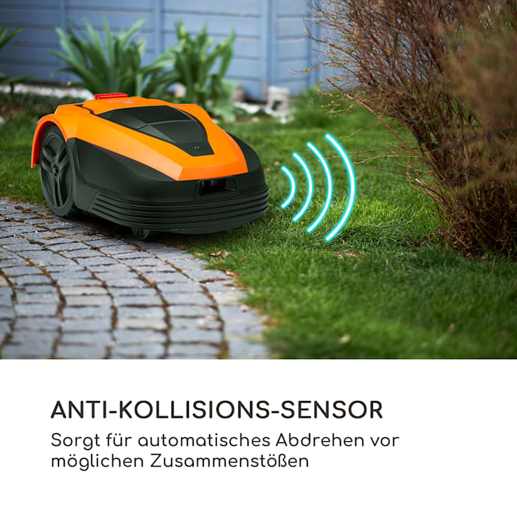 Garden Hero Rasenmähroboter 5,2 Ah Akkubetrieb bis 1.200 m² orange