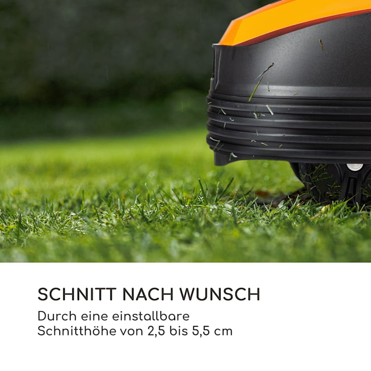 Garden Hero Rasenmähroboter 5,2 Ah Akkubetrieb bis 1.200 m² orange