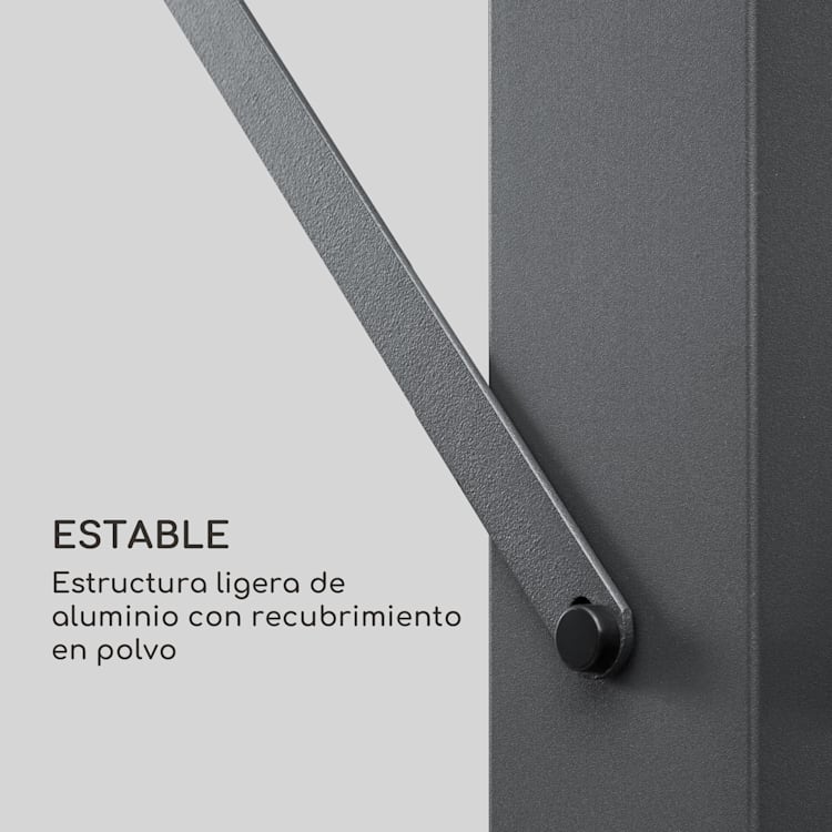 Pantheon Solid Sky Expand Pérgola 3 x 2,5 x 3 m Aluminio Antracita