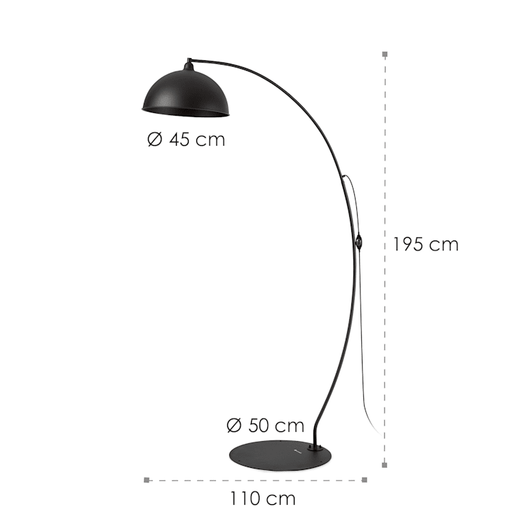 Bixente, lampă tip arc, IP23, E27, 60 W max.