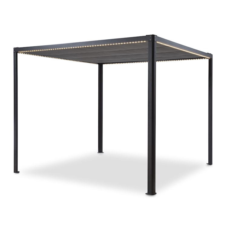 Pantheon RemoteShade Ambient Pérgola con techo motorizado y luz LED Con luz led