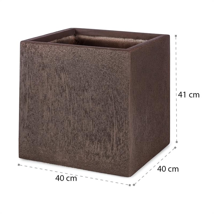 Solid Grow Rust, cvjetnjak, 40 x 41 x 40 cm, vlaknasta boja, hrđava 40 x 41 x 40 cm