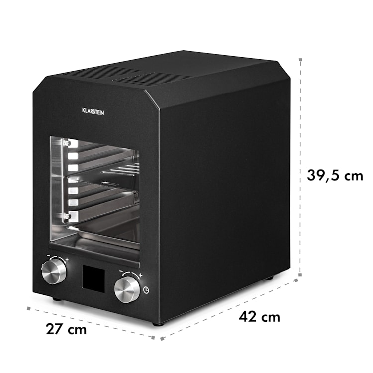 Hannibal Barbecue intérieur haute température 2200W 850°C inox noir Noir