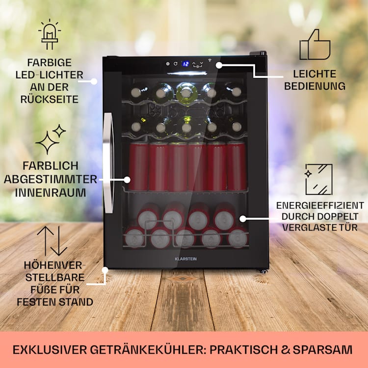 Coachella 60 Kühlschrank 60 Liter WiFi-Funktion Hintergrundbeleuchtung 60 Ltr | Schwarz
