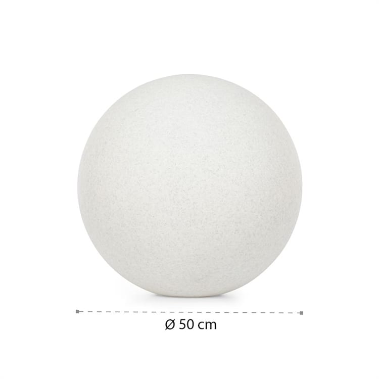 Shinestone Solar 50, okrogla svetilka, solarna plošča, Ø 50 cm, RGB-LED, IP68, baterija