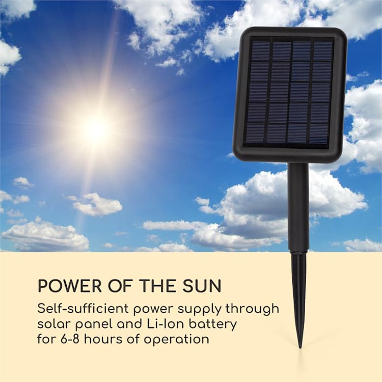 Shinestone Solar 30 globe lampe panneau solaire Ø 30 cm LED RVB IP68 batterie 30 cm