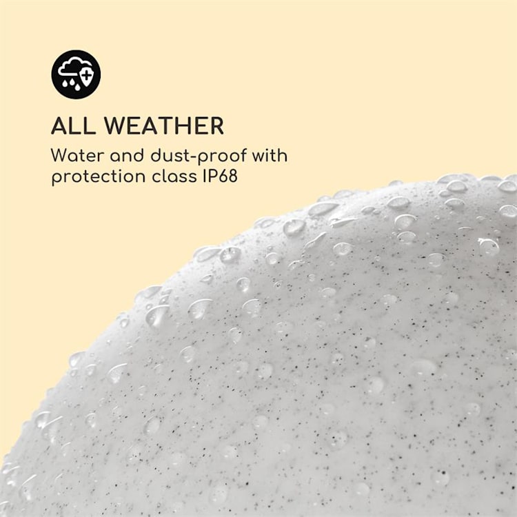Shinestone Solar 30 globe lampe panneau solaire Ø 30 cm LED RVB IP68 batterie 30 cm