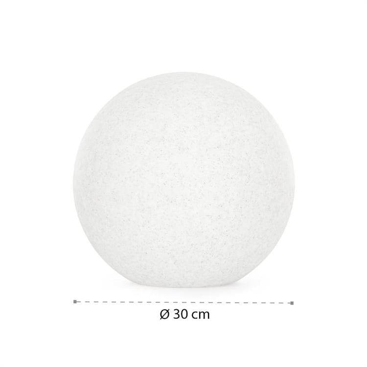Shinestone Solar 30 globe lampe panneau solaire Ø 30 cm LED RVB IP68 batterie 30 cm