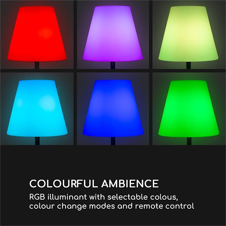 Moody Solar ST Remote, lampă, solară, IP44, lumină RGB Cu lumină RGB în 7 culori