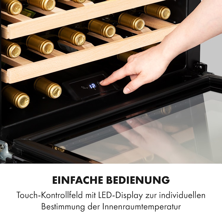 Vinsider 24 Built-In Uno Weinkühlschrank Einbaugerät 1 Zone 24 Fl Schwarz